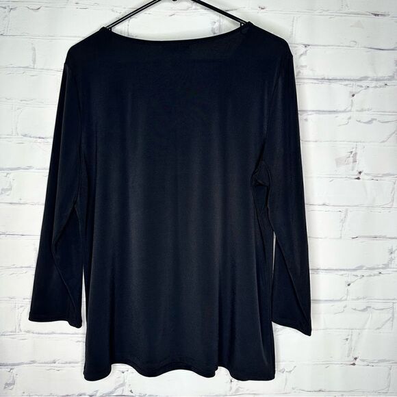 Liz Claiborne large black top - Picture 3 of 5